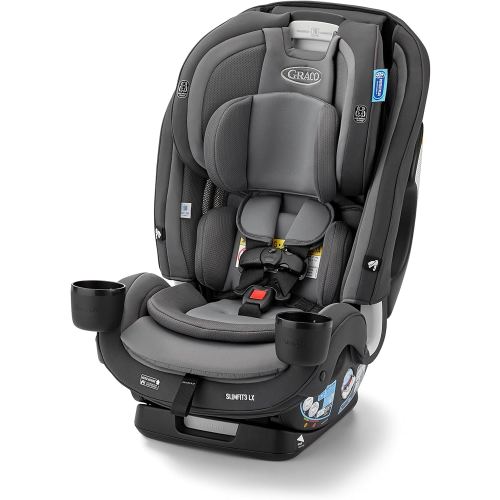 Graco SlimFit3 LX 3-in-1 Slim Car Seat, Rear Facing, Forward Facing to Highback Booster Car Seat, Kunningham
