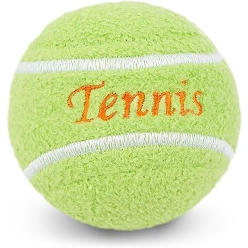June Garden 2.5" Tennis Ball Plush Baby Rattle Sensory Toy