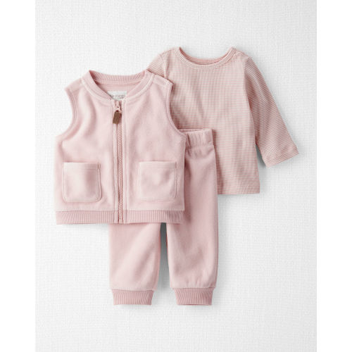 Baby Girl 3-Piece Recycled Polyester Set - Little Planet | Carter's