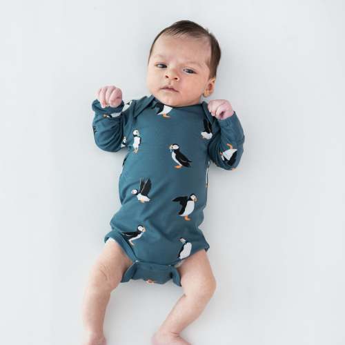 Long Sleeve Bodysuit in Puffin