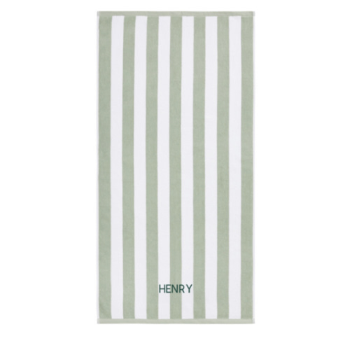 Rugby Stripe Kids Bath Towel | Pottery Barn Kids