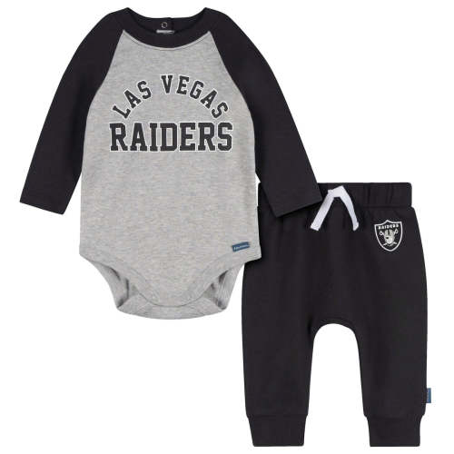 2-Piece Baby Neutral Las Vegas Raiders Bodysuit and Jogger Set – Gerber Childrenswear