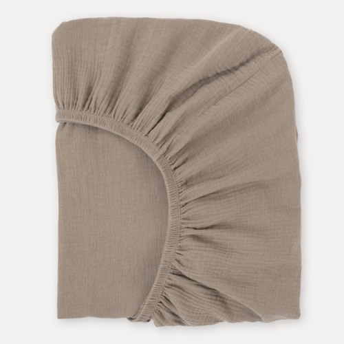 Fawn Organic Muslin Cotton Crib Sheet