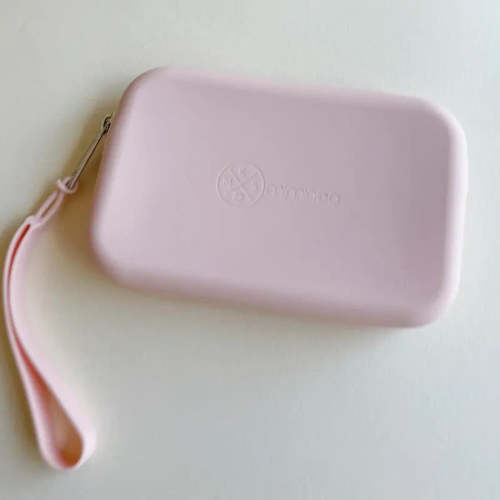 Silicone Waterproof Multipurpose Purse & Sunglasses Case Blush Pink