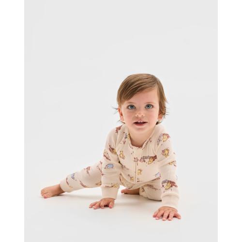 Disney Winnie The Pooh Organic Cotton Baby Rib Footless Coverall - Kmart