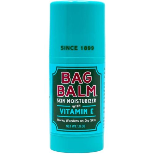 Bag Balm Original Skin Moisturizer Stick with Vitamin E - Hydrating & Soothing Balm for Dry Skin, Chapped Lips & Cracked Hands - Made in the USA - Paraben-Free & Cruelty-Free Twist-Up 1oz (1)