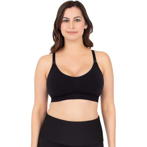 Kindred Bravely Sublime Support Low Impact Nursing & Maternity Sports Bra - Regular - Medium - Black