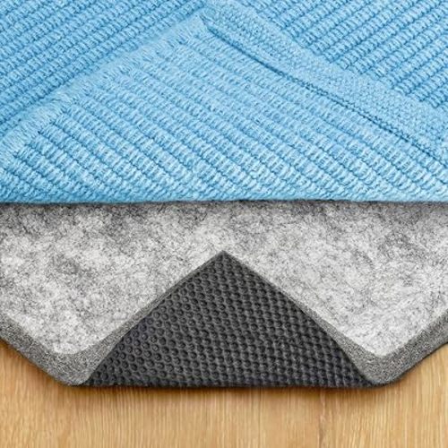 RUGPADUSA - Dual Surface - 7'10" x 10' - 3/8" Thick - Felt + Rubber - Enhanced Non-Slip Rug Pad - Adds Comfort and Protection - for Hard Surface Floors