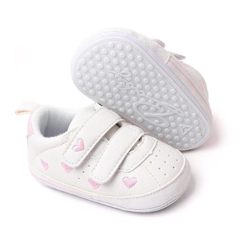 Clowora Baby Boys Girls Shoes Non-Slip Rubber Sole Sneakers Infant First Walking Toddler Crib Shoes Newborn Loafers Flats.
