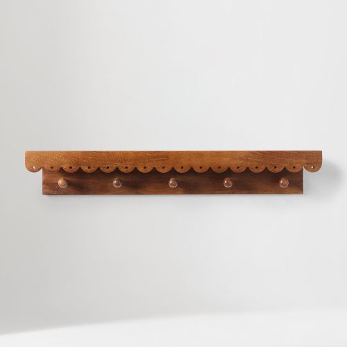 Josephine Shelf with Hooks (32")
