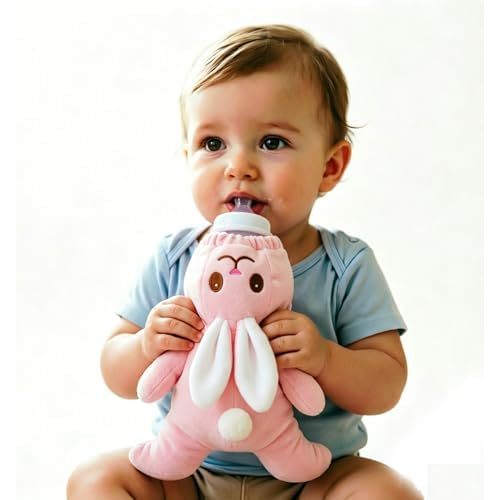 SZCQ Animal Baby Insulated Bottle Bags Milk Bottle Thermal Bag Plush Sleeve Covers Feeder Pouches Storage Cover Milk Pouch Soft Keep Warm Baby Thermal Holder