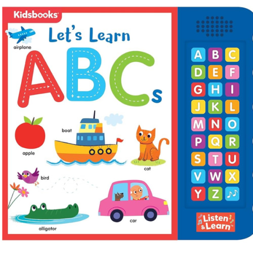 Let’s Learn ABCs – Interactive Toddler Sound Book with 27 Buttons | Tracing, Alphabet Song, Children's Board Book | Learn Letters & First Words | Fun Learning Activities for Boys & Girls