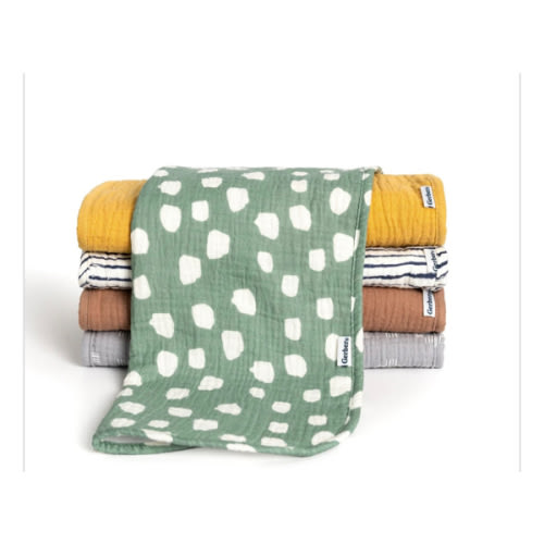 5-Pack Baby Neutral Teal Dots Muslin Burp Cloths – Gerber Childrenswear