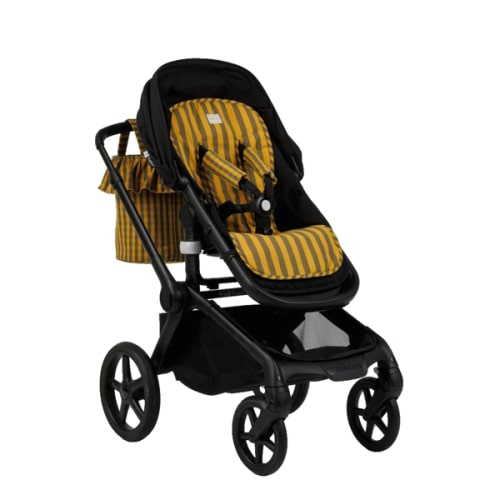 Olive + Gold Stroller Mat · Minicoton