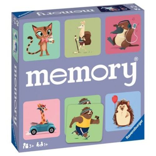 Ravensburger memory: Wild World of Animals Board Game, Creative Thinking Card Play for One or More Players