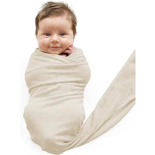 Caden Lane Baby Swaddle & Receiving Blanket, Soft, Breathable & Temperature-Regulating Bamboo Viscose Fabric for Swaddling Newborns, Gender Neutral Infant Blanket for Boys & Girls