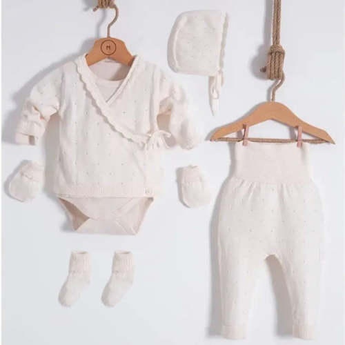 Kimono-Style Baby Knit Gift Set (6 Piece)