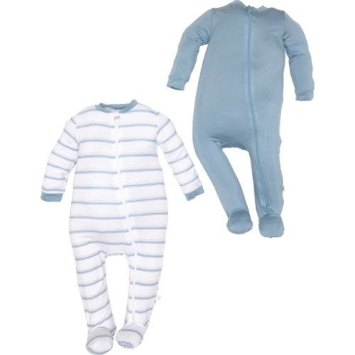 MILKBERRY Newborn Boys Stripes Coveralls - 2-Pack, Long Sleeve - Save 43%