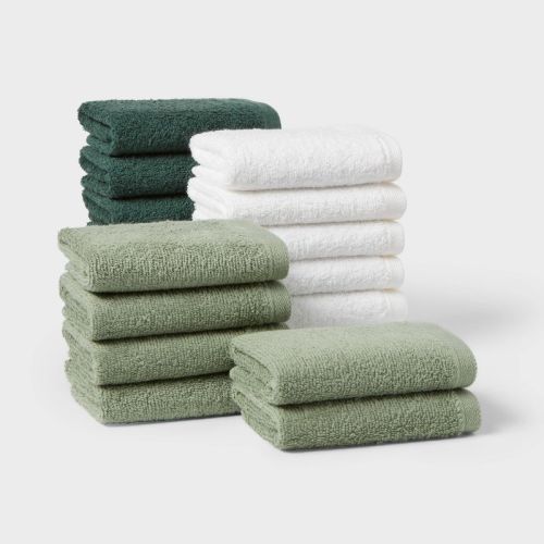 18pk Everyday Washcloths - Room Essentials™
