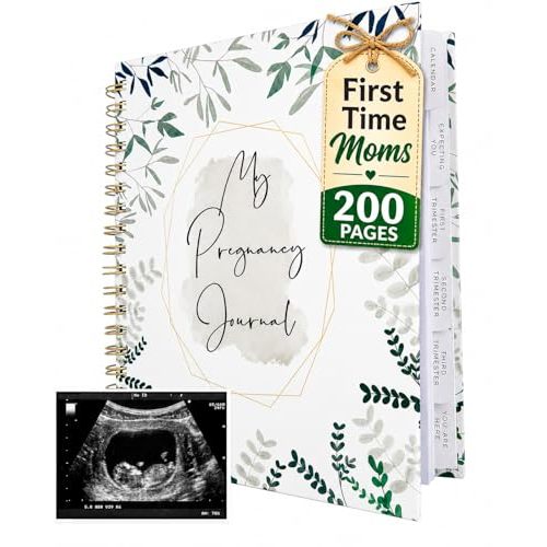 Pregnancy Journal for First Time Moms | Weekly Pregnancy Tracker & Baby Book | 200-Page Maternity Journal | Pregnancy Must Haves Keepsake Gift | Premium Hardcover Pregnancy Book for Expecting Moms
