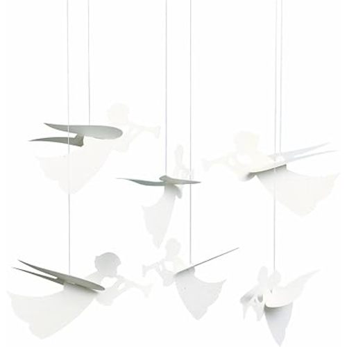 Angel Hanging Mobile - 16 Inches - High Quality Cardboard - Handmade in Denmark by Flensted