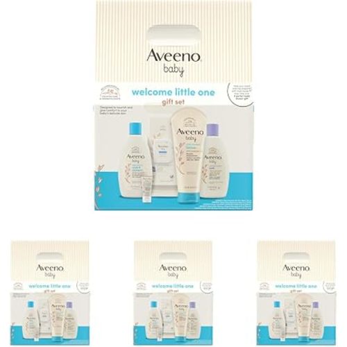 Aveeno Baby Welcome Little One Gift Set, Baby Essentials Items, 7.2 Ounce (Pack of 20)