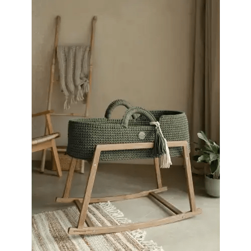 XL Moses Basket with Straight Hood | Safe & Unique by Anzy Home