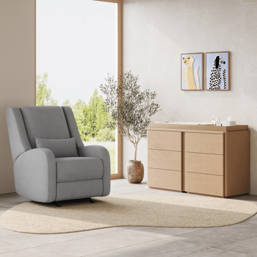 Luxury Power Nursery Glider Recliner - Nurture&