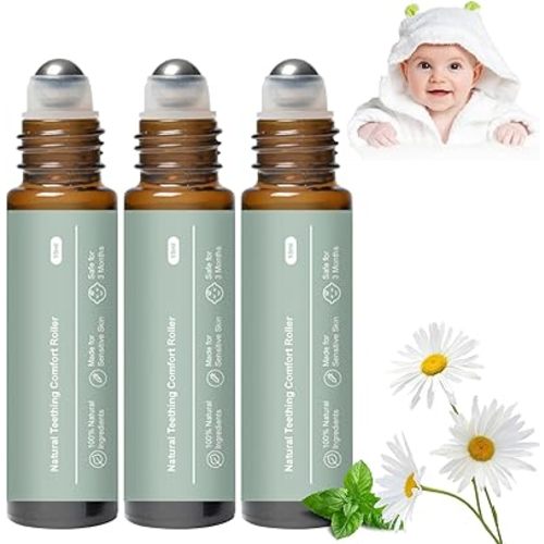 3Pcs Teething Roller, Mamas Teether: Teething Roller, Mamas Teether Teething Relief Roller, Natural Gentle Relief Roller, Roller All Natural for Babies