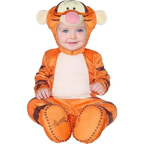 Spirit Halloween Winnie the Pooh Baby Tigger Costume | Officially Licensed | Disney | 0 to 18 months Halloween Costumes