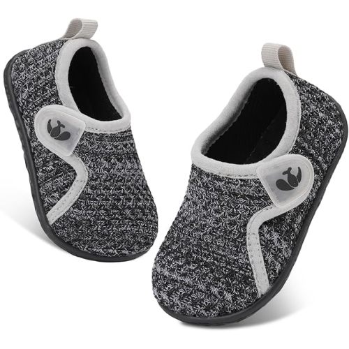 FEETCITY Baby Boys Girls First Walking Shoes Infant Sneakers Crib Shoes Breathable Lightweight Slip On Shoes