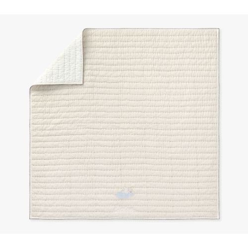 Sheep Pickstitch Organic Cotton Baby Blanket