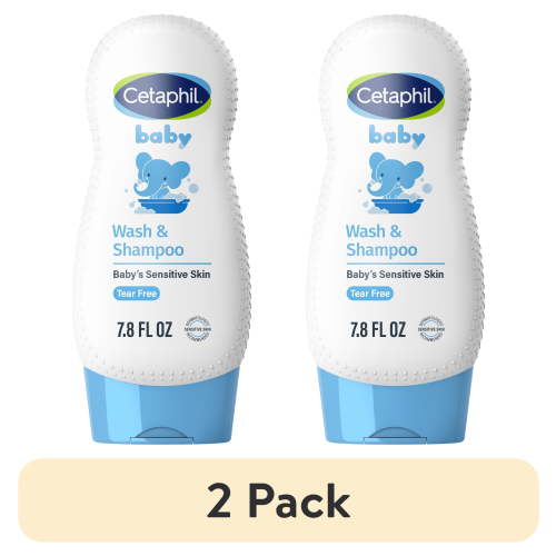 (2 pack) Cetaphil Baby Moisturizing Aloevera Body Wash and Shampoo, Organic Calendula, 7.8 fl oz