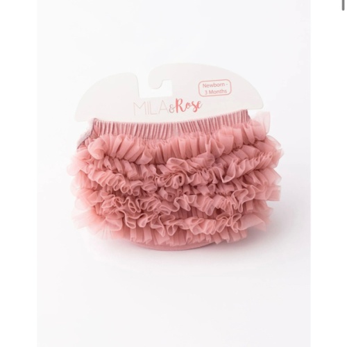 Vintage Pink Ruffle Bum Bloomer | Mila & Rose