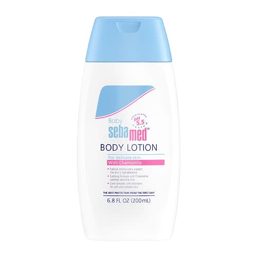 Sebamed Baby Lotion pH 5.5 Ultra Mild Dermatologist Recommended Moisturizer for Sensitive Skin and Delicate Skin 6.8 Fluid Ounces (200 Milliliters)
