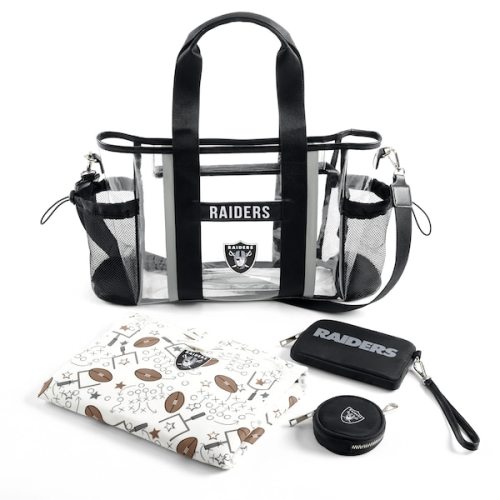 Las Vegas Raiders WEAR by Erin Andrews Clear Stadium Baby Bag
