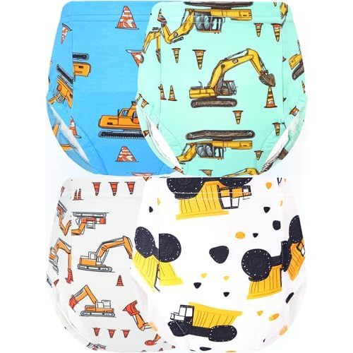 Boys Potty Training Underwear Pee Pants Cotton Absorbent Leak-resistant 4 Pack For 18m 24m 2t 3t 4t 5t 6 7 8 10
