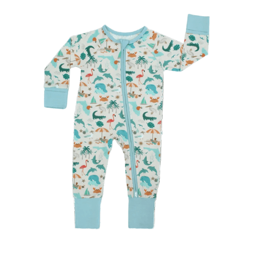 Explore Florida Souvenir Bamboo Convertible Baby Pajamas