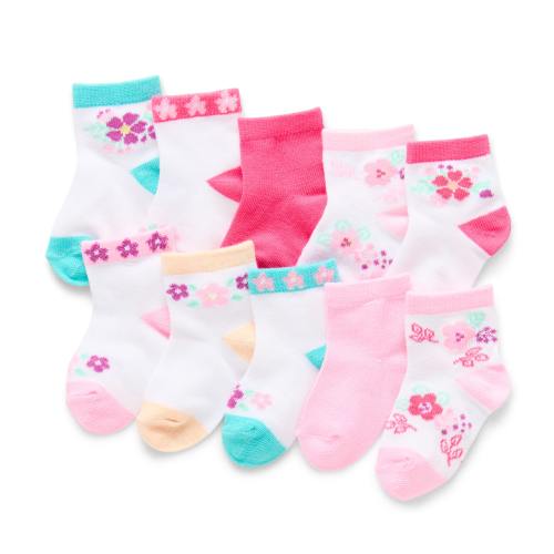 So Adorable Baby Girls 10 Pair Low Cut Socks, Color: Pink - JCPenney