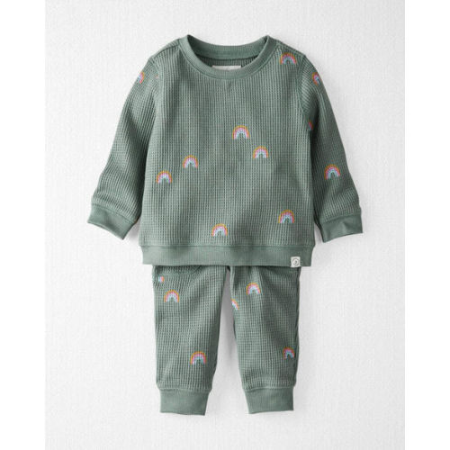 Baby 2-Piece Organic Cotton Waffle Knit Top & Pant Set - Little Planet | Carter's