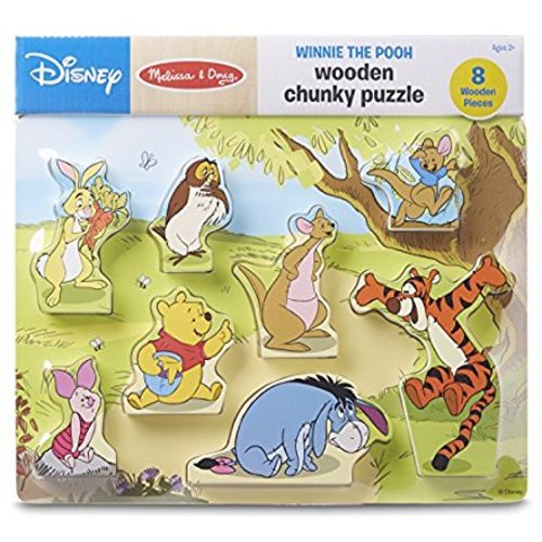 Melissa & Doug Disney Winnie The Pooh Wooden Chunky Puzzle (8 pcs)