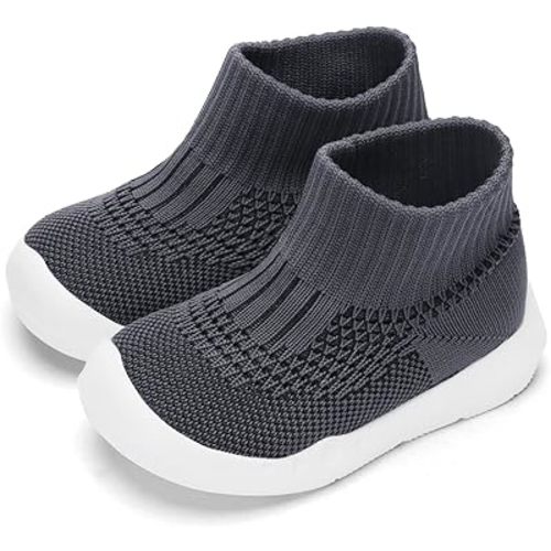 Engtoy Baby Shoes & Socks - Non-Slip Breathable Slippers with Soft Rubber Sole - Baby Boys & Girls Slip On Sneakers