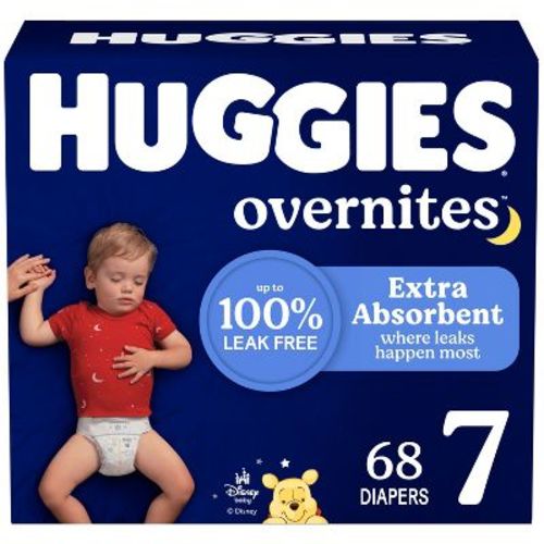 Huggies Overnites Nighttime Baby Diapers – (Select Size and Count)