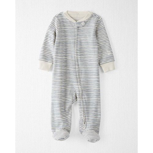 Baby Organic Cotton Sleep & Play Pajamas in Stripes - Little Planet | Carter's