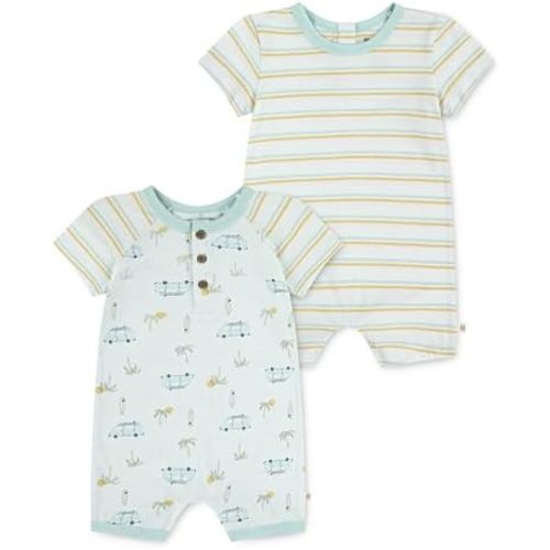 HUGGIES unisex-baby Multi-pack Short Sleeve Romper