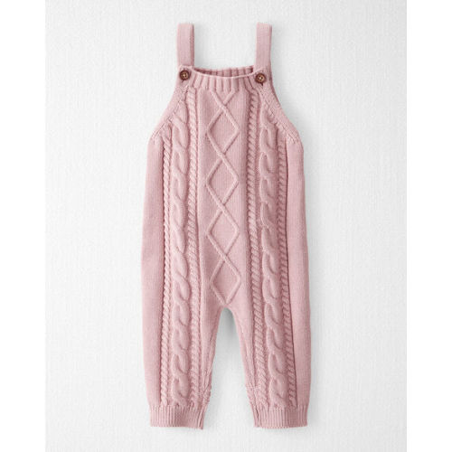 Baby Girl Organic Cotton Cable Knit Overalls - Little Planet | Carter's