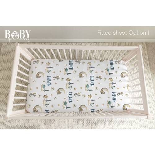 Dragon Baby Crib Fitted Sheet: Personalized Fantasy Nursery