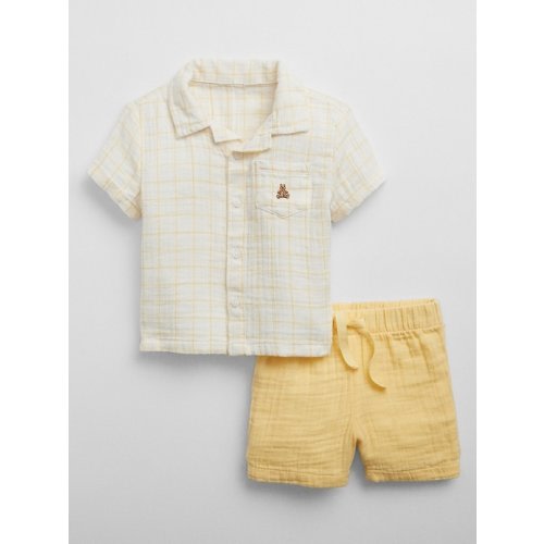 Baby Gauze Two-Piece Outfit Set