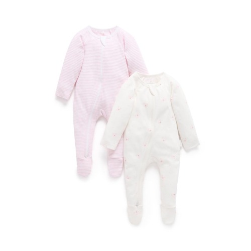 2 Pack Zip Footie