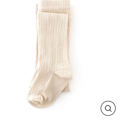 Vanilla Cable Knit Tights